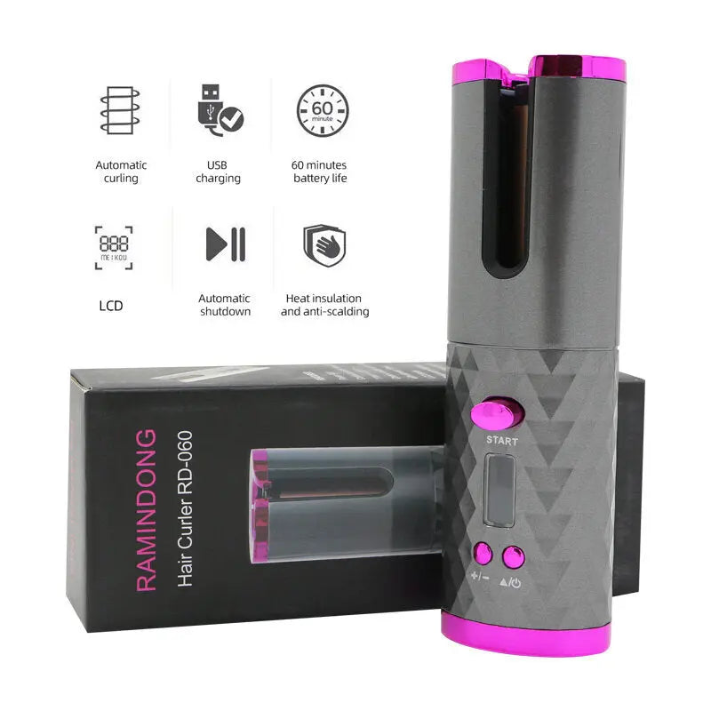 2в1 Безжична маша за коса керамична и Power bank за телефон CORDLESS Aventra Store