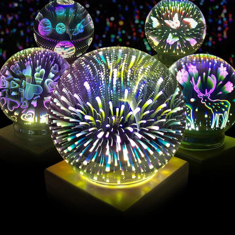 3D Spherical Lamp Fireworks