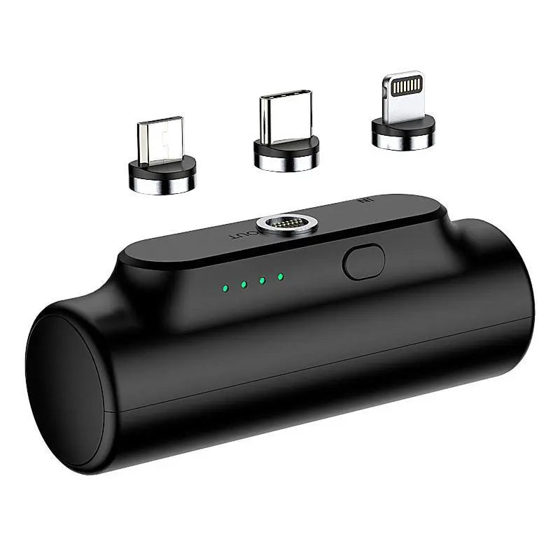 3в1 Магнитен безжичен Power Bank 3000 mAh /черен/ Aventra Store