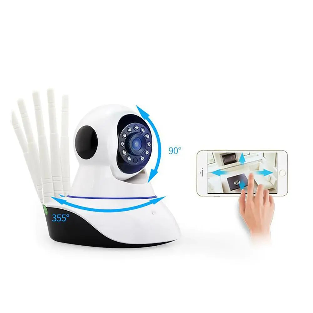 WIFI WIRELESS CAMERA 2MP, FULL HD, WITH 5 ANTENNAS, MOTORIZED 355° rotation+32GB SD Card Aventra Store