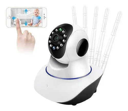 WIFI WIRELESS CAMERA 2MP, FULL HD, WITH 5 ANTENNAS, MOTORIZED 355° rotation+32GB SD Card Aventra Store