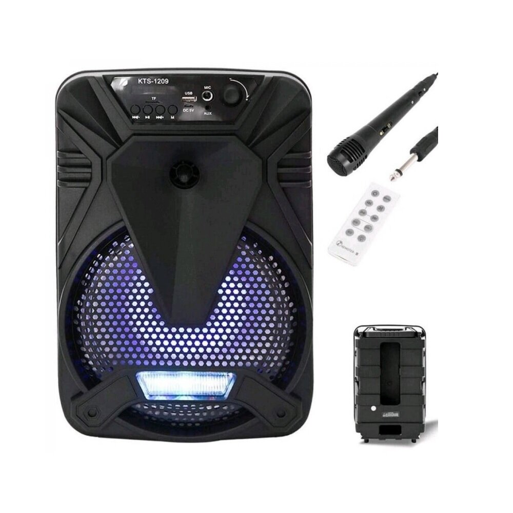 Активна Bluetooth караоке тонколона 8" с микрофон KTS 1209 с обхват 25 м