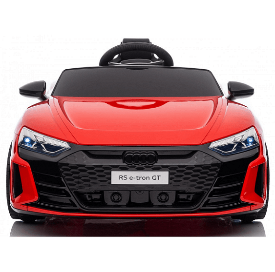 Акумулаторен джип Audi RS E-Tron GT, 4X4, Licensed, С меки гуми и кожена седалка, 12V, Черна Aventra Store