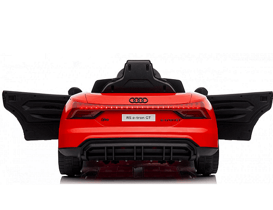 Акумулаторен джип Audi RS E-Tron GT, 4X4, Licensed, С меки гуми и кожена седалка, 12V, Черна Aventra Store
