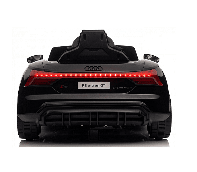 Акумулаторен джип Audi RS E-Tron GT, 4X4, Licensed, С меки гуми и кожена седалка, 12V, Черна Aventra Store
