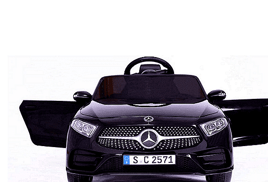 Акумулаторна кола Mercedes Benz CLS350, С кожена седалка, 12V, Черна Aventra Store
