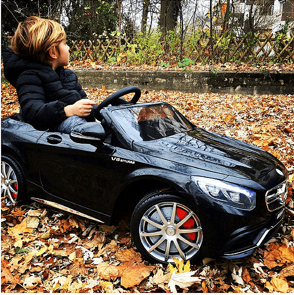 Акумулаторна кола Mercedes S63 AMG, WiFi, С кожени седалки и меки гуми, 12V Aventra Store