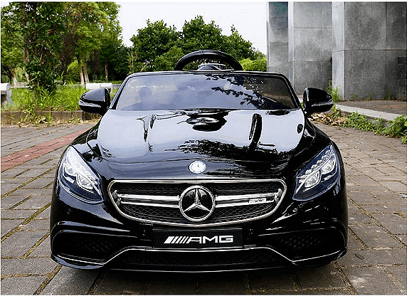 Акумулаторна кола Mercedes S63 AMG, WiFi, С кожени седалки и меки гуми, 12V Aventra Store