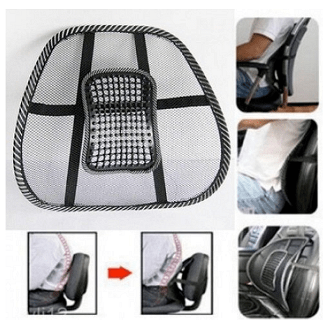 Анатомична облегалка за кръста с масажна зона, За колата, офиса и дома