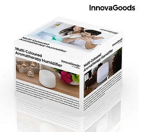 Aroma Diffuser for essential oils InnovaGoods, Humidifier and aromatizer, 15 light modes, Timer, LED, 300 ml, Aventra Store