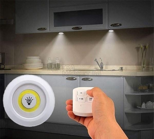 Безжични LED луни с дистанционно управление 3/6 бр. комплект