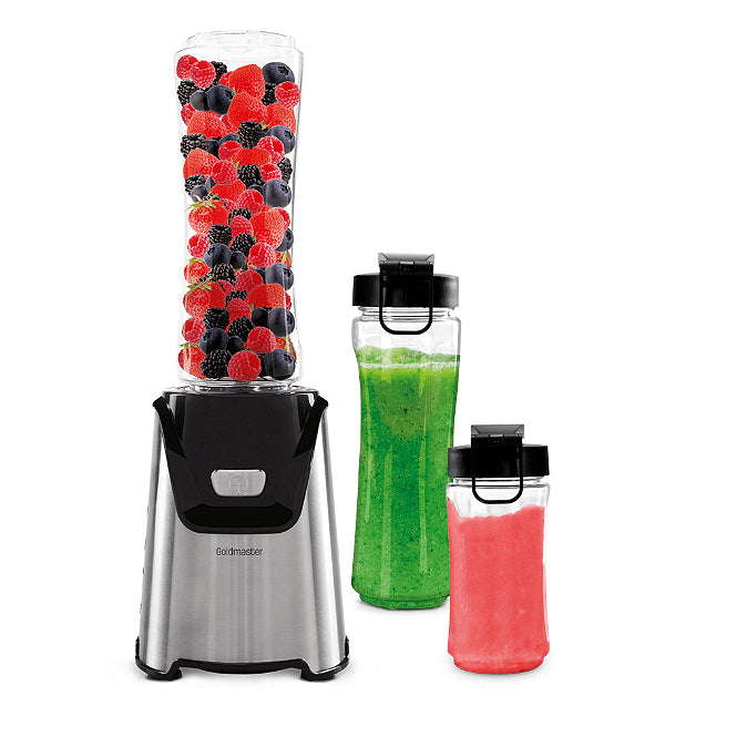 Smoothie blender, GoldMaster, 2 bottles, 400W, 600-1400ml, Inox Aventra Store