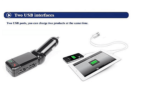 Bluetooth car charger and mp3 player, Stereo technology, Car cigarette lighter power supply Aventra Store