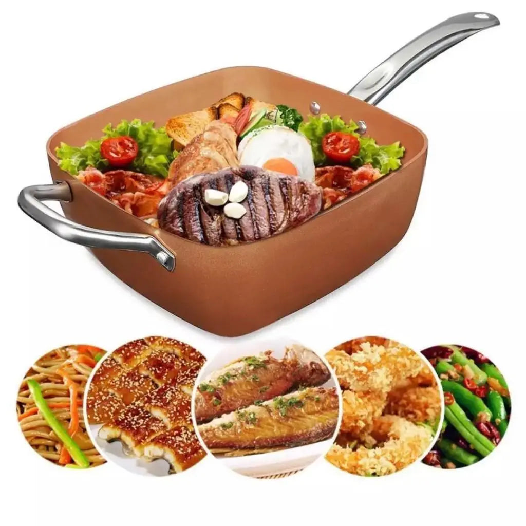 Copper Chef Pan - 6 in 1 non-stick deep frying pan Aventra Store