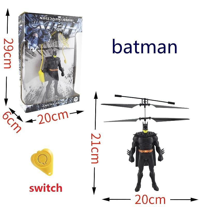 Детски RC хеликоптер Батман/Железния човек/Капитан Америка със сензор