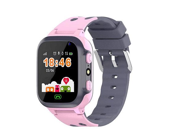 Детски смарт часовник, с GPS, SIM, Розов
