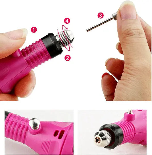 Electric nail file for manicure and pedicure, Ergonomic design Aventra Store