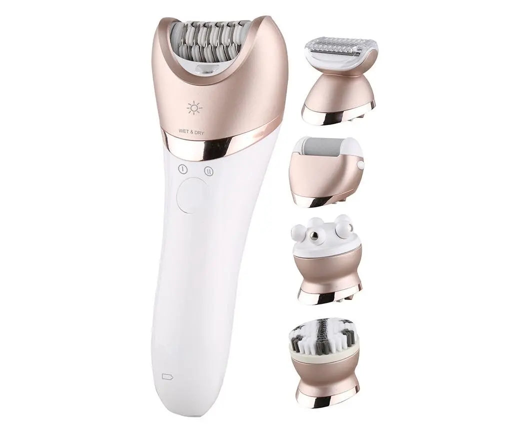 Epilator 5in1 Kemei Facial Brush, Shaver, Massager Aventra Store