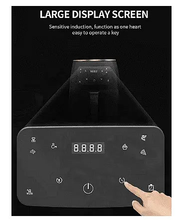 Фритюрник Silver Crest, С горещ въздух, С функция за печене, 6л, 2400 W, Подарък силиконова подложка Aventra Store