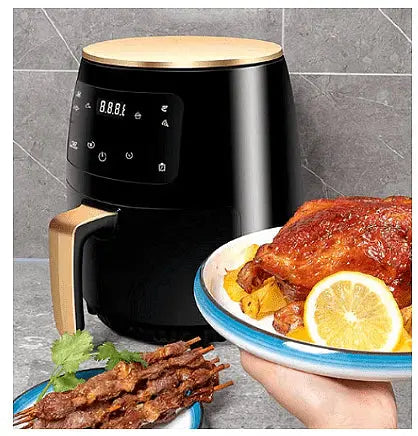 Фритюрник Silver Crest, С горещ въздух, С функция за печене, 6л, 2400 W, Подарък силиконова подложка Aventra Store