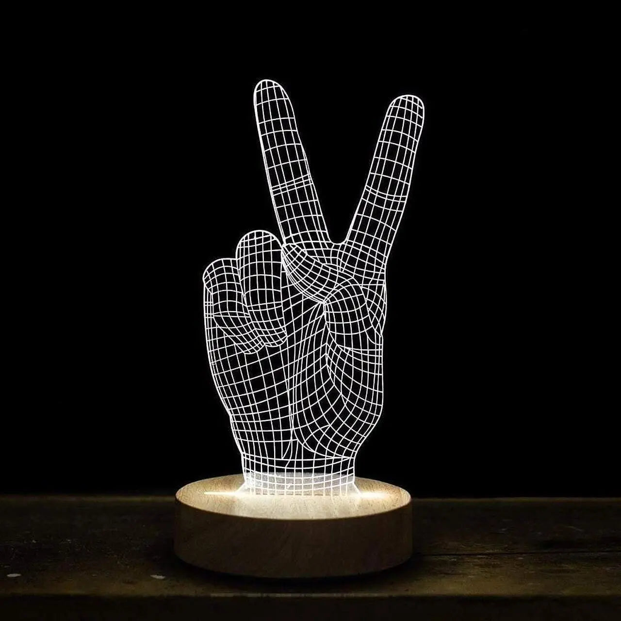 Холограмна LED 3D нощна лампа с различни форми Aventra Store