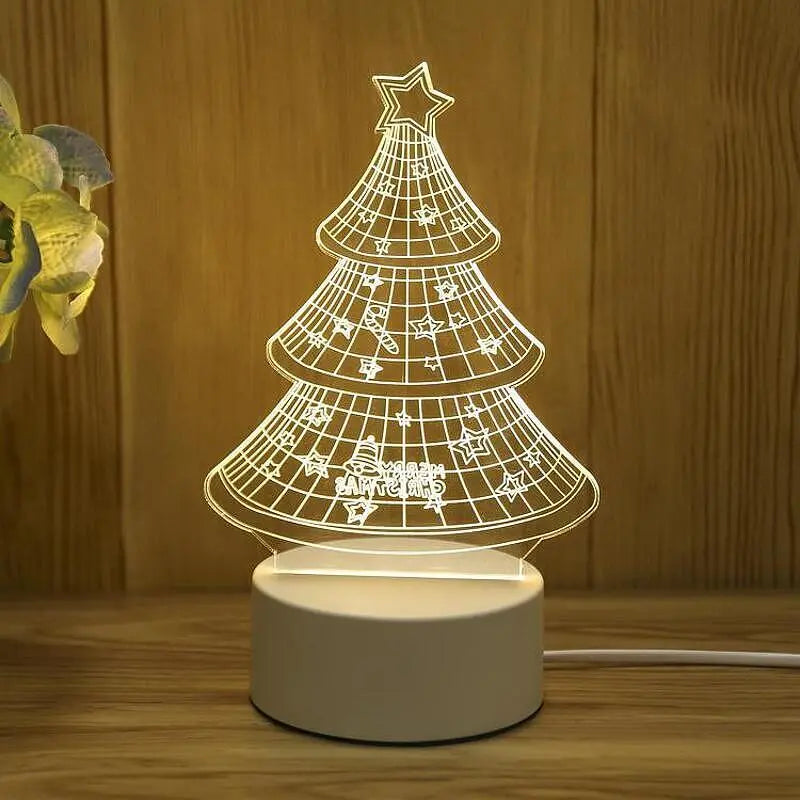 Холограмна LED 3D нощна лампа с различни форми Aventra Store