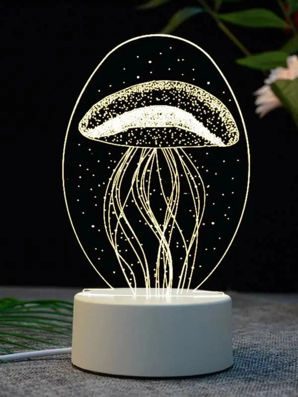 Холограмна LED 3D нощна лампа с различни форми Aventra Store