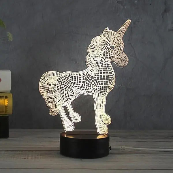 Холограмна LED 3D нощна лампа с различни форми Aventra Store