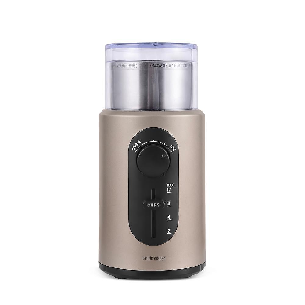 Кафемелачка, GoldMaster, 5 степени на смилане, Капацитет на съда 70g, Inox Aventra Store