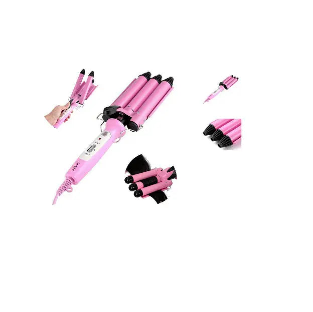 Ceramic retro hair straightener, 80-210 C, Pink Aventra Store