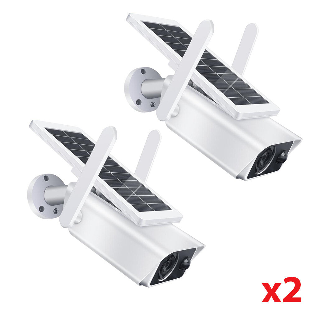 Водоустойчива Wifi Solar Wireless камера FullHD, 4X Zoom, нощен изглед Комплект 2 бр