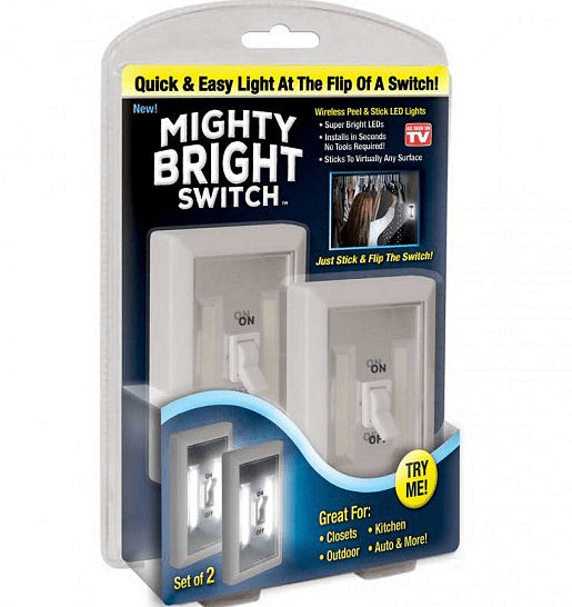 Комплект ярки LED лампи на батерии, подходящи за всяко помещение, 2 бр