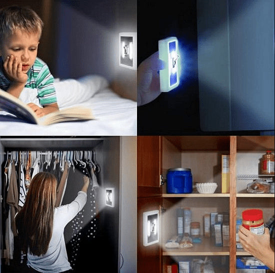 Комплект ярки LED лампи на батерии, подходящи за всяко помещение, 2 бр