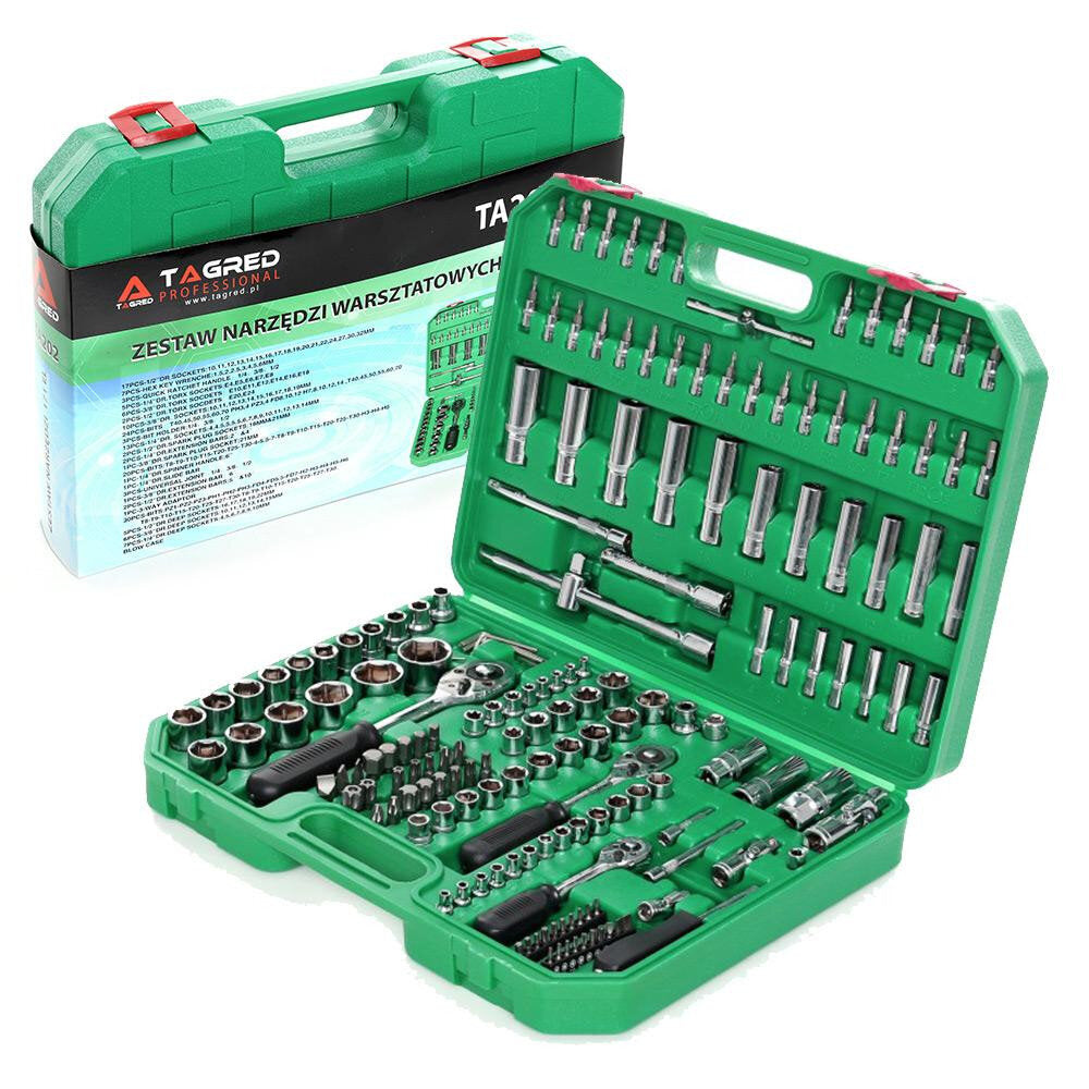 Комплект инструменти - гедоре в куфар TA202, 171 части