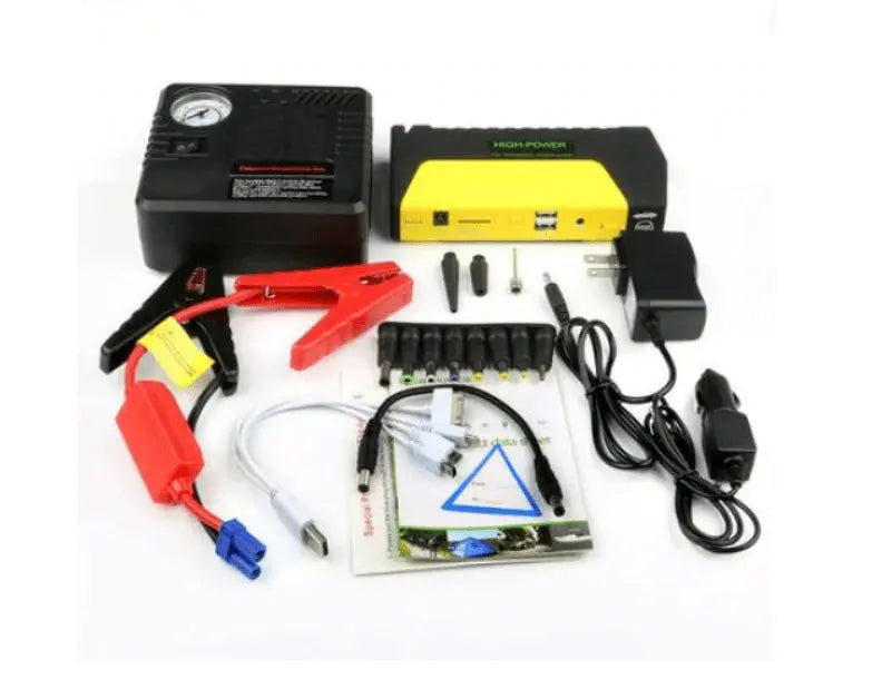 Комплект стартерно устройство High Power Jump starter за кола + компресор Aventra Store