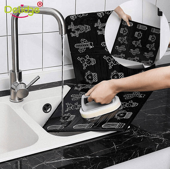 Кухненски протектор за готвене, Алуминий, Топлоустойчив, Черен