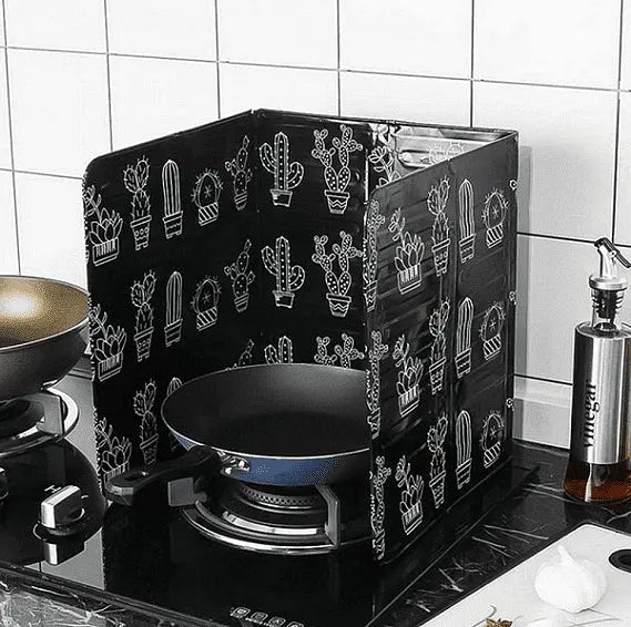 Kitchen cooking protector, Aluminium, Heat resistant, Black Aventra Store