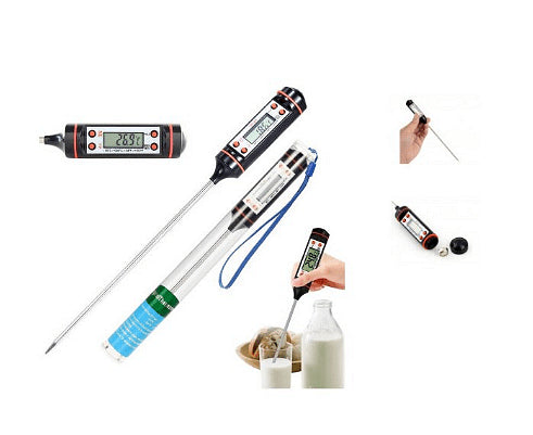 Кухненски термометър с цифров LCD дисплей, Индикатор за изтощена батерия