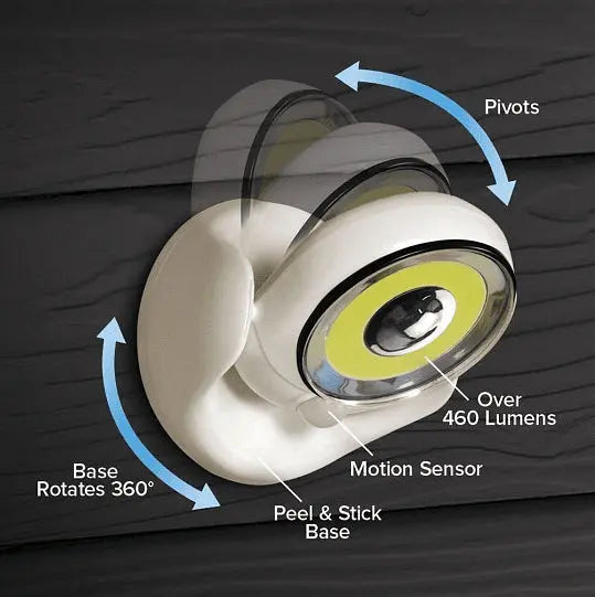 LED lamp with motion sensor, Battery operated Aventra Store