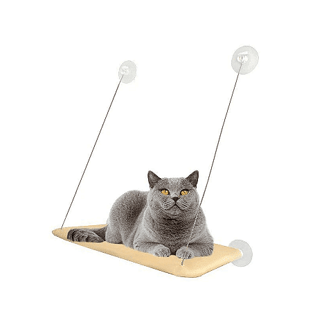 Легло за котки тип хамак, Залепване с вакум вендузи