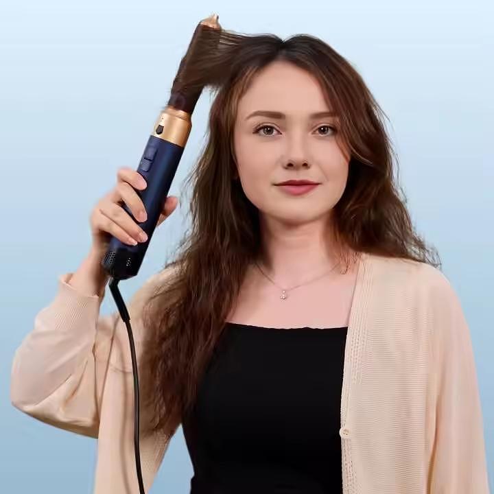 Многофункционална маша за коса 5 в 1 – 1000W, 5 приставки, 3 температури