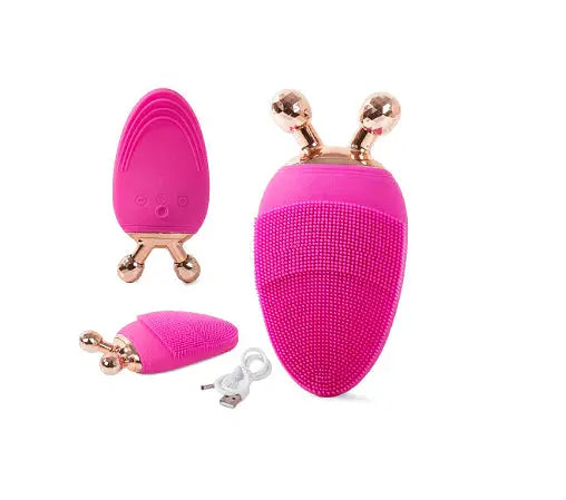 Facial massager with sound brush and rotating 3D balls Aventra Store