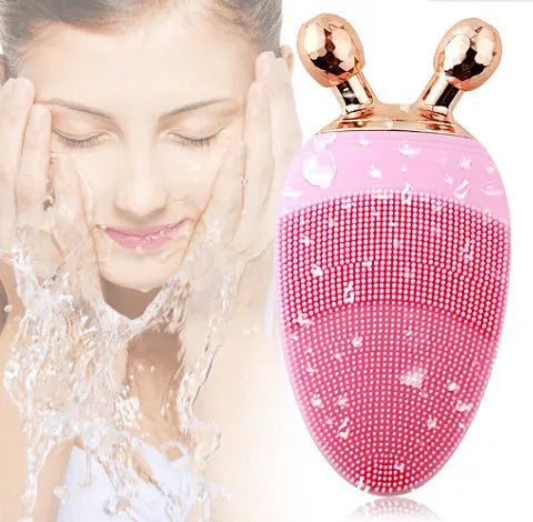 Facial massager with sound brush and rotating 3D balls Aventra Store