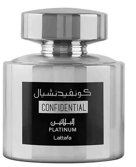 Men's perfume, Lattafa Confidential Platinum EDP, 100 ml. Aventra Store