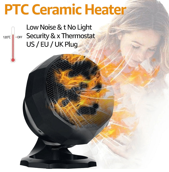 Мини преносима вентилаорна печка