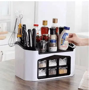 Multifunctional box organizer for kitchen spices and utensils, Universal Aventra Store