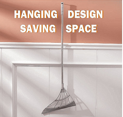 Многофункционална метла - гребло 2 в 1, Екстра дълга дръжка