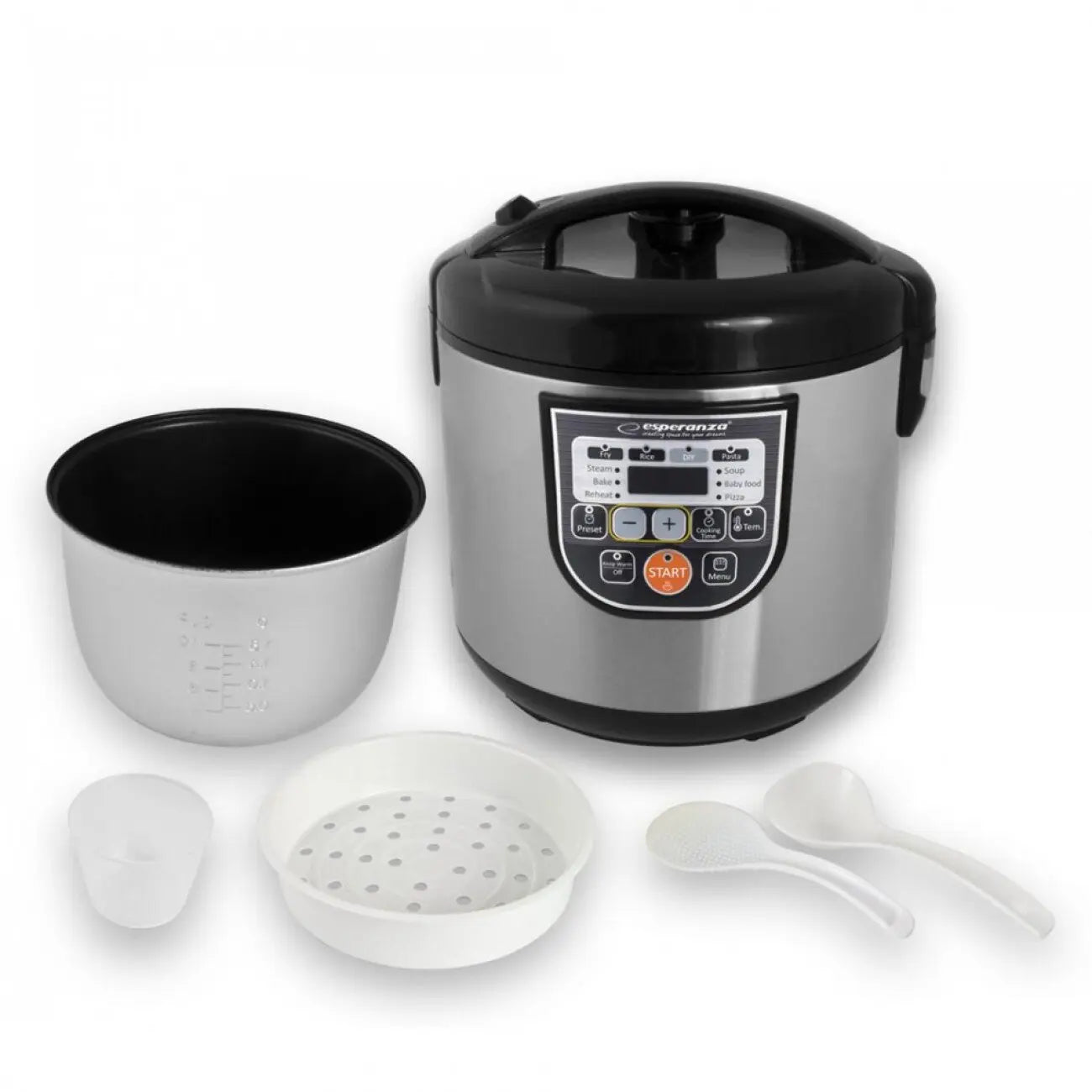 Multicooker Voltz EKG011, 860W, 5 liters, 11 Programs, Inox Aventra Store