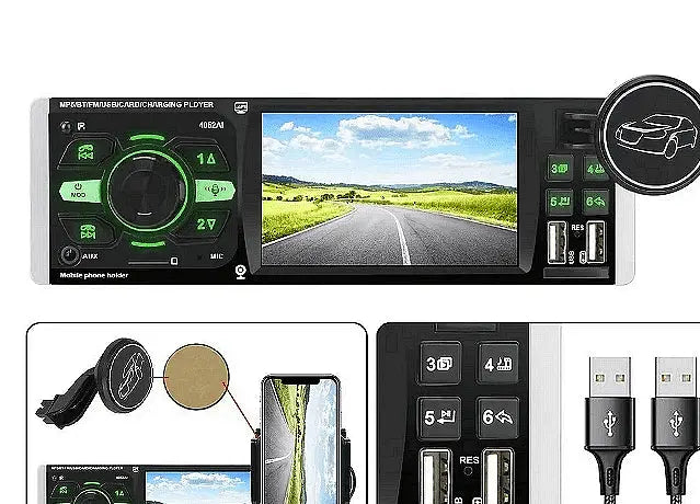 Мултимедия за кола с екран 4.1инча, TAKARA 4052AI, 1din, 4x45W Aventra Store