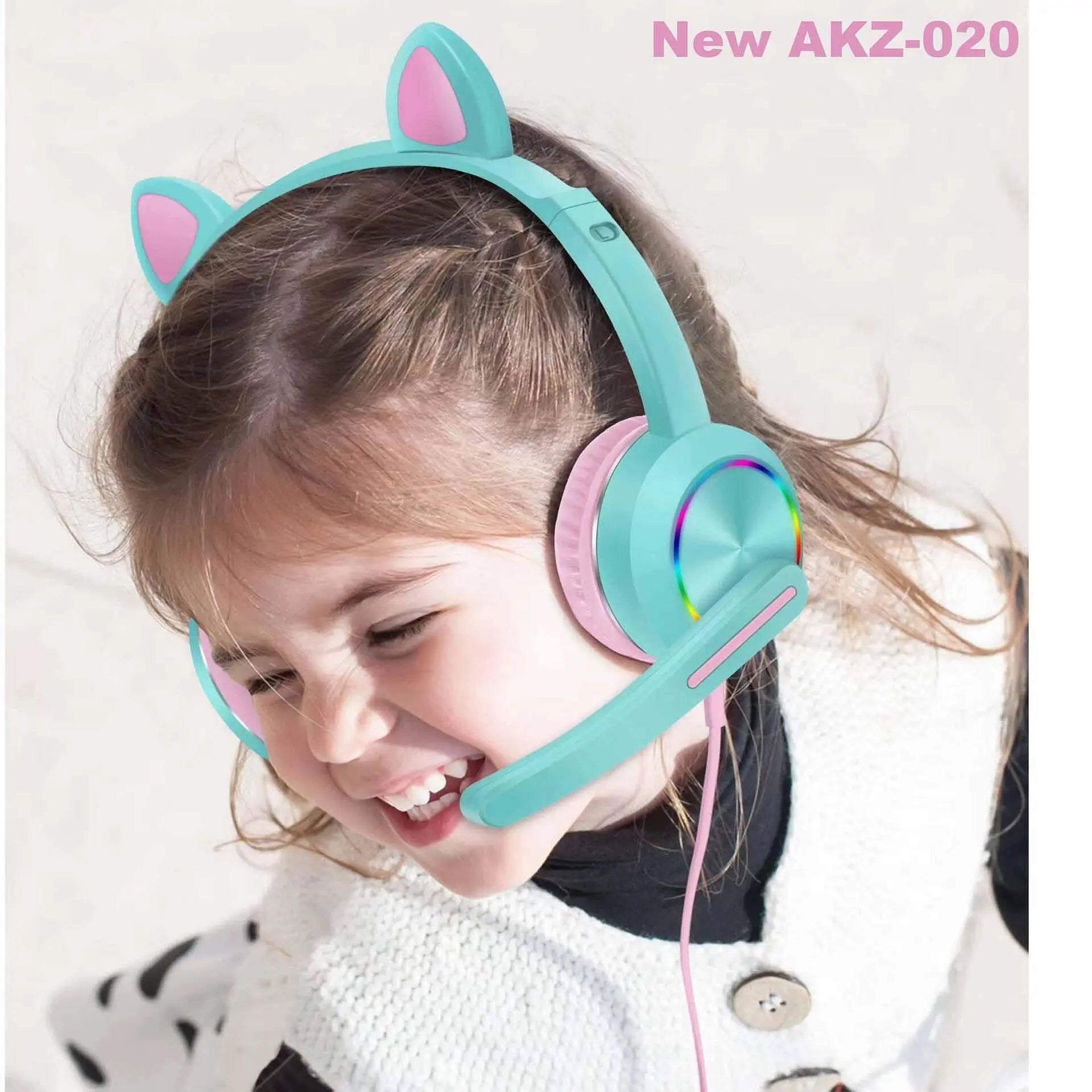 Музикални Светещи котешки слушалки за уши AZK-020 Aventra Store